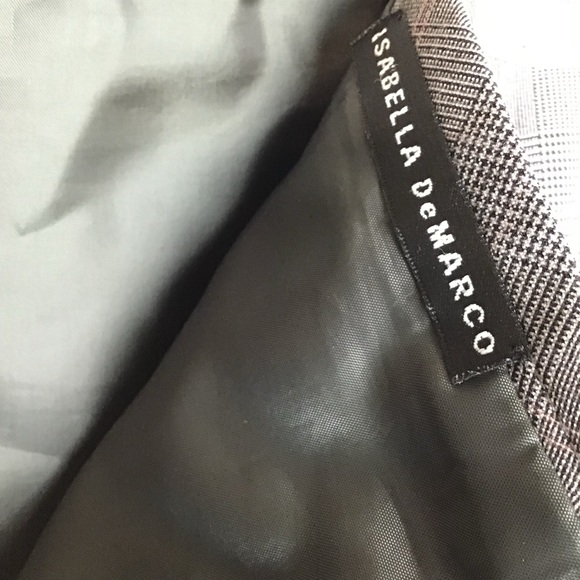 Isabella De Marco plaid Skirt w/Pleated Hem. Sz 10 - Picture 7 of 8